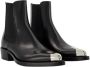 Alexander mcqueen Leather boots Black Dames - Thumbnail 2