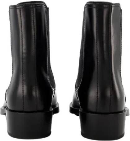 alexander mcqueen Leather boots Black Dames