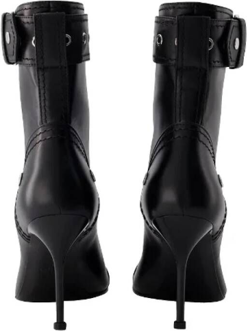 alexander mcqueen Leather boots Black Dames