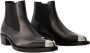 Alexander mcqueen Leather boots Black Dames - Thumbnail 2