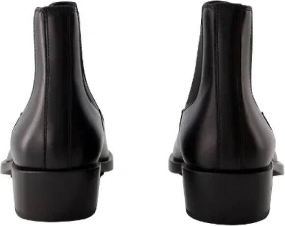 alexander mcqueen Leather boots Black Dames