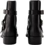 Alexander mcqueen Leather boots Black Dames - Thumbnail 3