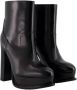 Alexander mcqueen Leather boots Black Dames - Thumbnail 2