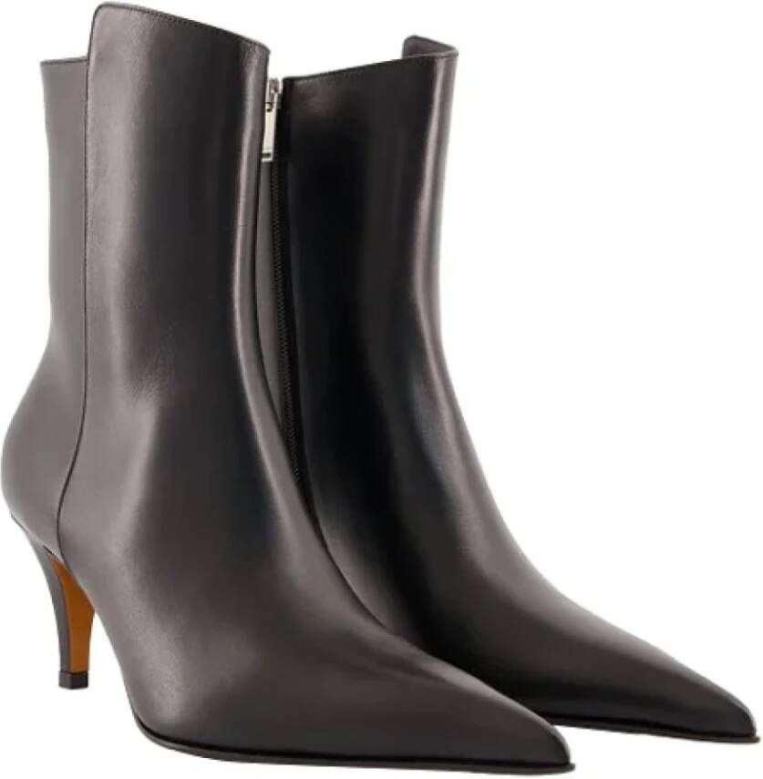 alexander mcqueen Leather boots Black Dames