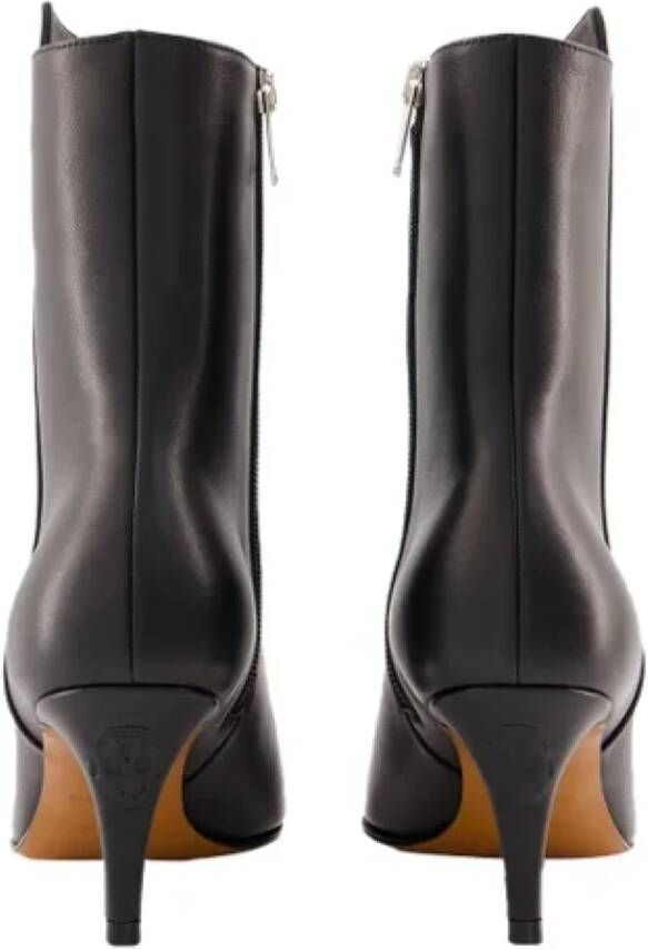 alexander mcqueen Leather boots Black Dames