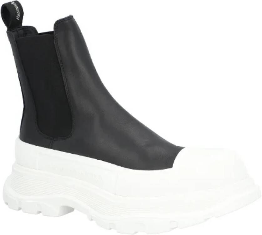 alexander mcqueen Leather boots Black Heren