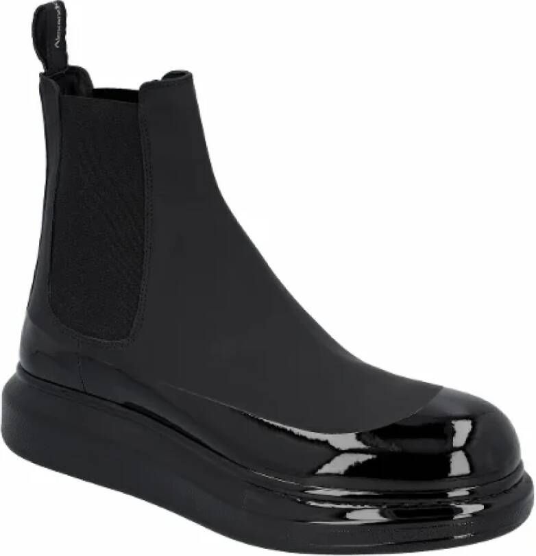 alexander mcqueen Leather boots Black Heren