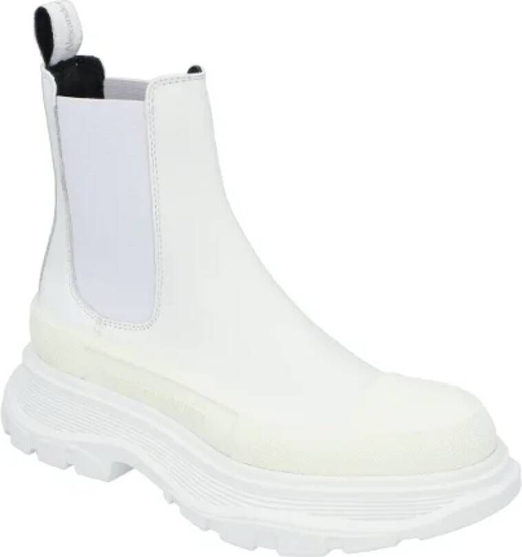 alexander mcqueen Leather boots White Dames