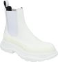 Alexander mcqueen Leather boots White Dames - Thumbnail 2