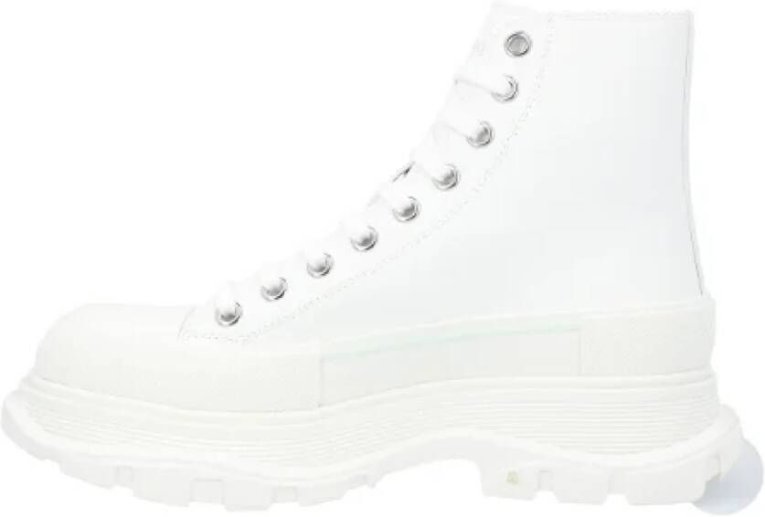 alexander mcqueen Leather boots White Heren