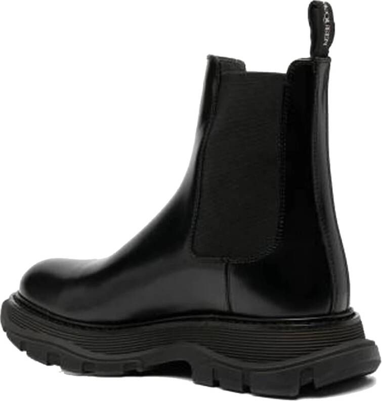 alexander mcqueen Leather Chelsea Boots Zwart Heren