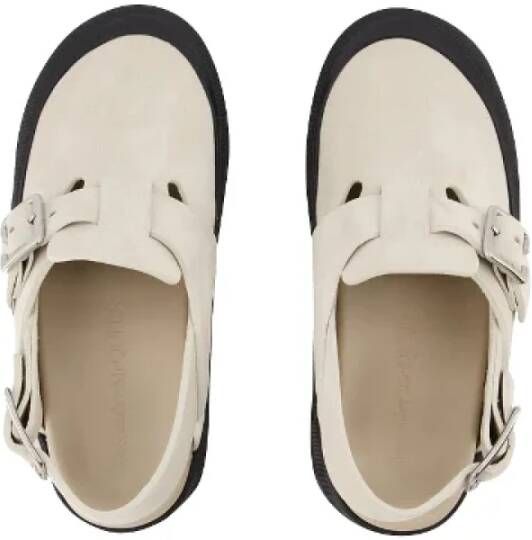 alexander mcqueen Leather flats Beige Dames