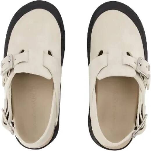 alexander mcqueen Leather flats Beige Dames