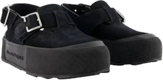 alexander mcqueen Leather flats Black Dames