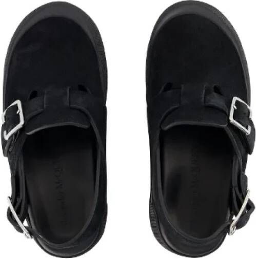 alexander mcqueen Leather flats Black Dames