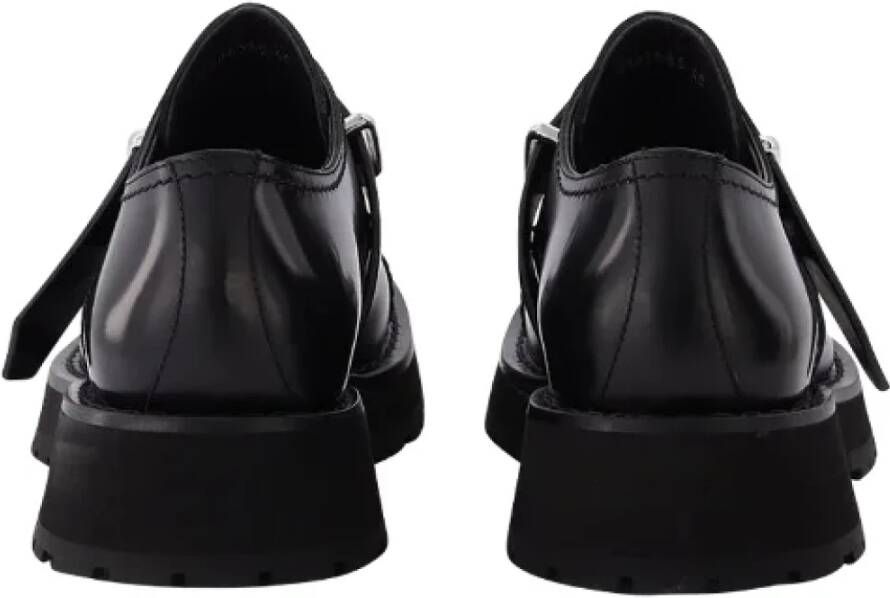 alexander mcqueen Leather flats Black Dames