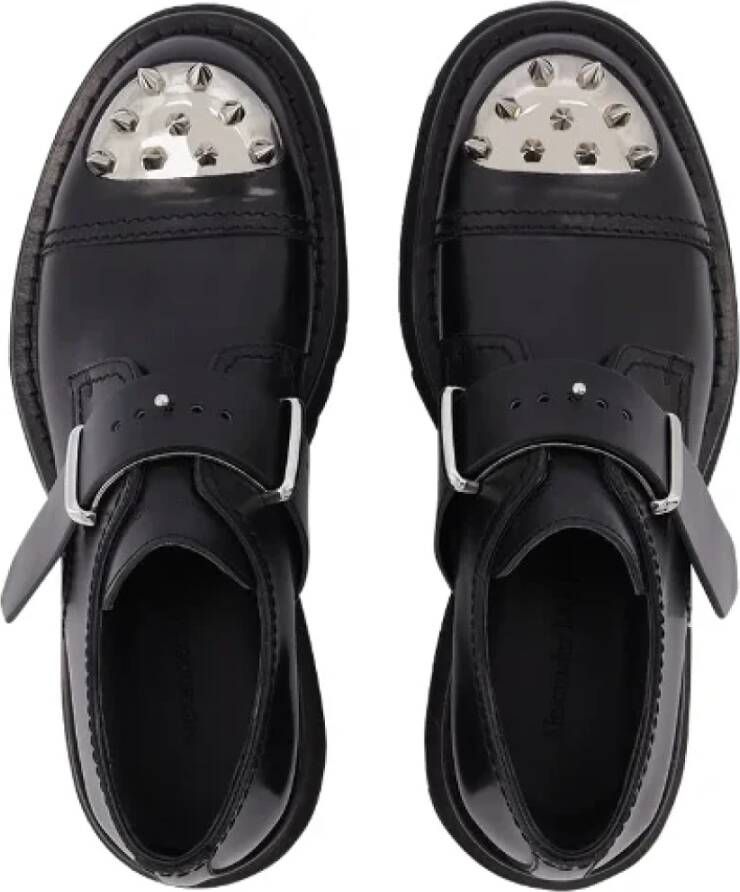 alexander mcqueen Leather flats Black Dames