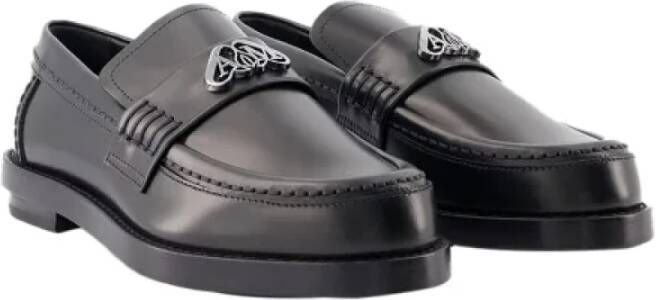 alexander mcqueen Leather flats Black Dames