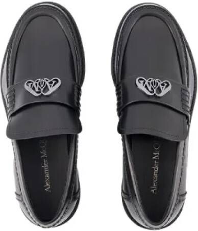 alexander mcqueen Leather flats Black Dames