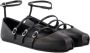 Alexander mcqueen Leather flats Black Dames - Thumbnail 2