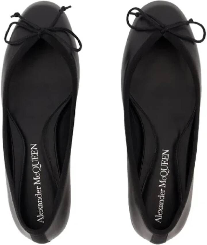 alexander mcqueen Leather flats Black Dames