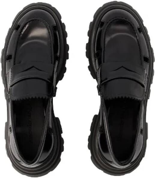 alexander mcqueen Leather flats Black Dames