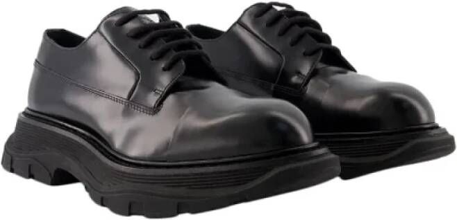 alexander mcqueen Leather flats Black Dames