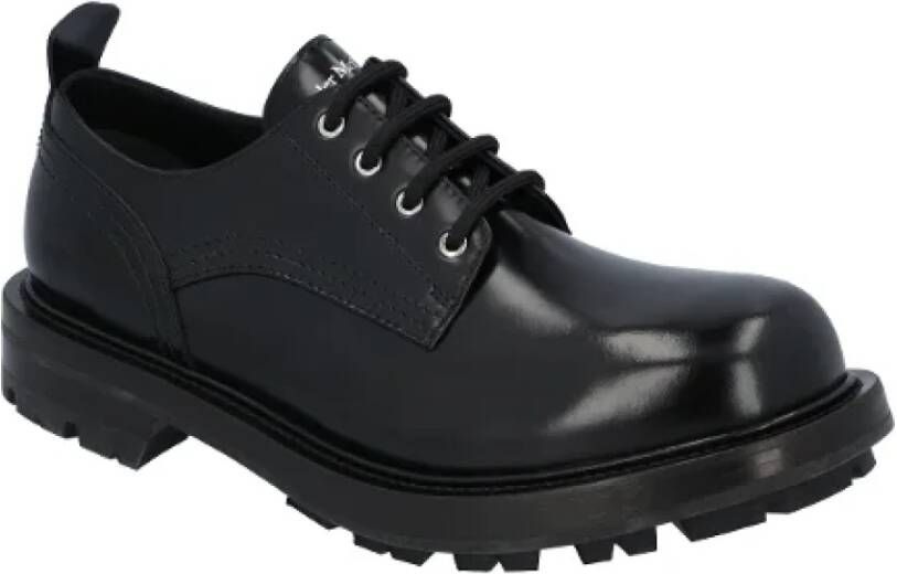 alexander mcqueen Leather flats Black Heren