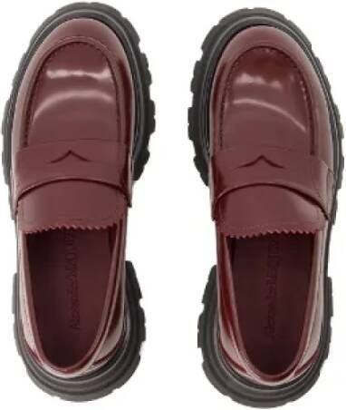 alexander mcqueen Leather flats Red Dames