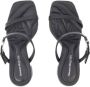 Alexander mcqueen Sandalen Seal Heeled Sandals Leather Black Argenté in zwart - Thumbnail 5