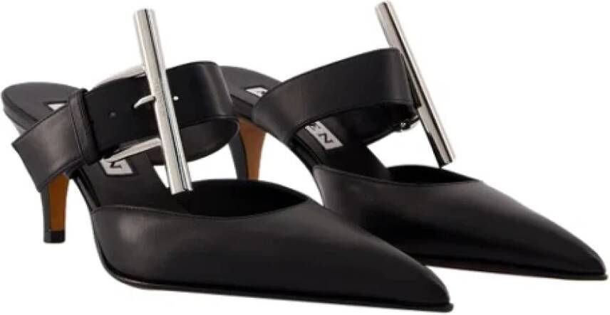 alexander mcqueen Leather heels Black Dames