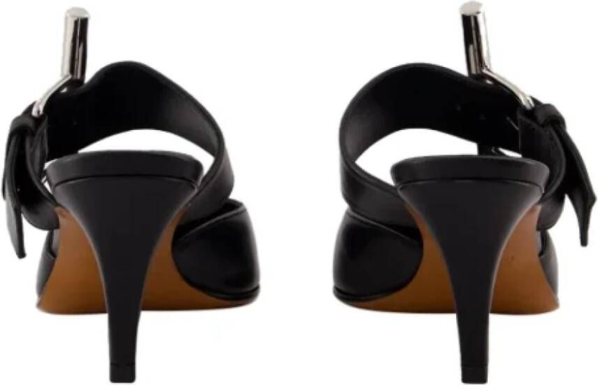 alexander mcqueen Leather heels Black Dames