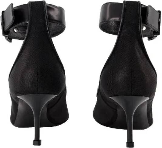 alexander mcqueen Leather heels Black Dames