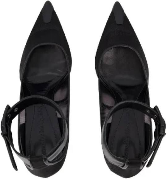 alexander mcqueen Leather heels Black Dames