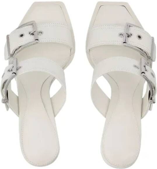 alexander mcqueen Leather heels White Dames