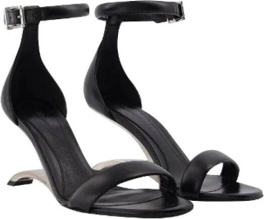 alexander mcqueen Leather sandals Black Dames