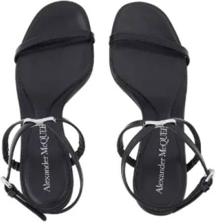 alexander mcqueen Leather sandals Black Dames