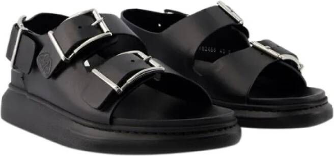 alexander mcqueen Leather sandals Black Dames