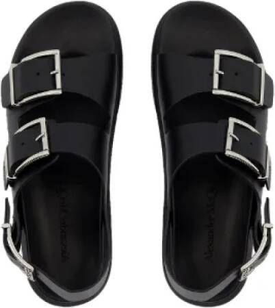 alexander mcqueen Leather sandals Black Dames