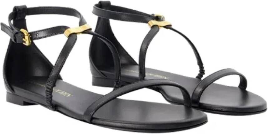 alexander mcqueen Leather sandals Black Dames