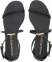 Alexander mcqueen Leather sandals Black Dames - Thumbnail 4