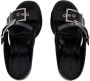 Alexander mcqueen Leather sandals Black Dames - Thumbnail 4