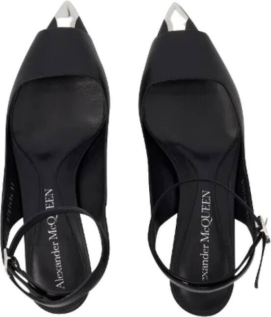 alexander mcqueen Leather sandals Black Dames