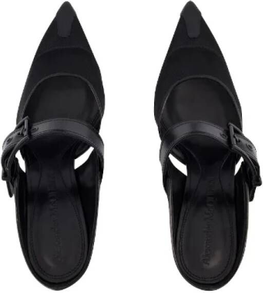 alexander mcqueen Leather sandals Black Dames