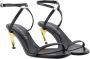 Alexander mcqueen Leather sandals Black Dames - Thumbnail 2