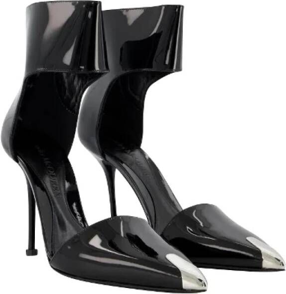 alexander mcqueen Leather sandals Black Dames