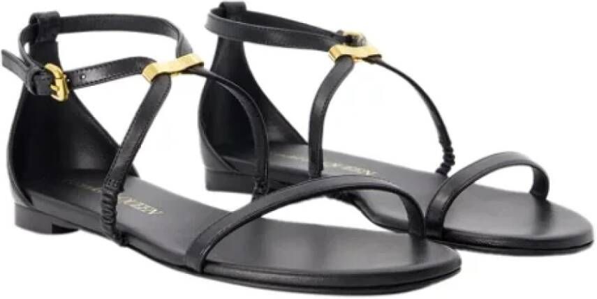 alexander mcqueen Leather sandals Black Dames