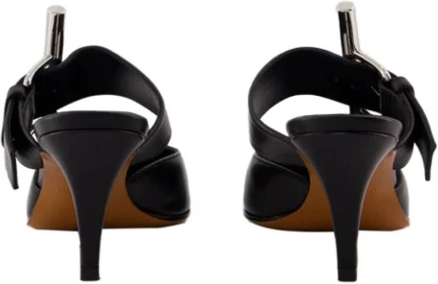 alexander mcqueen Leather sandals Black Dames