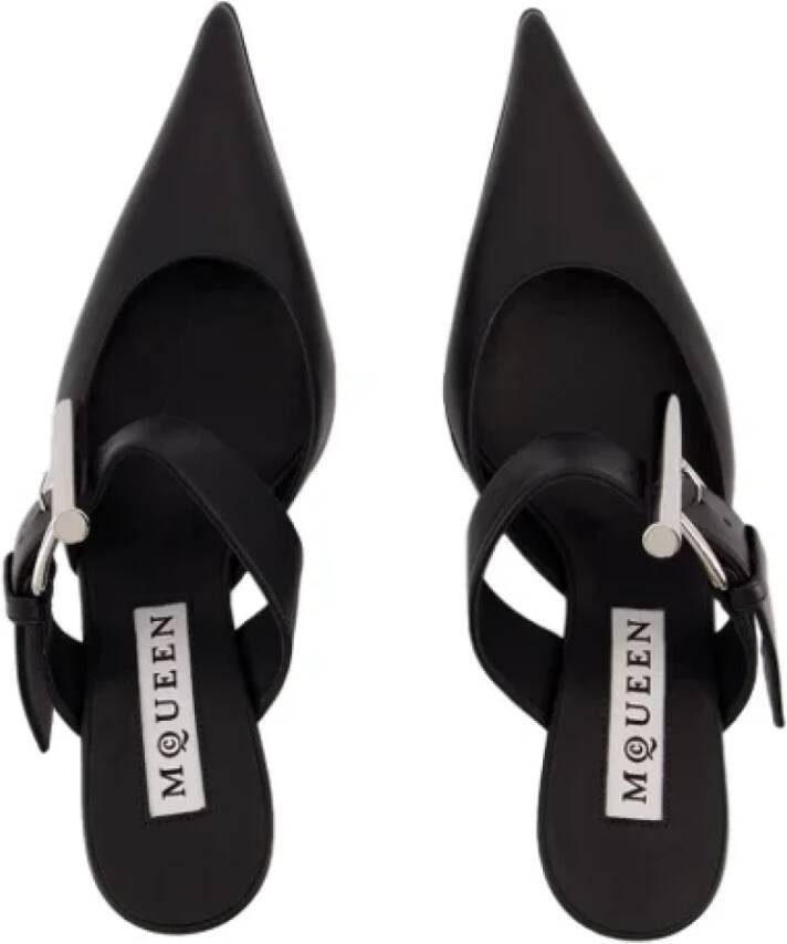 alexander mcqueen Leather sandals Black Dames