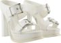 Alexander mcqueen Leather sandals White Dames - Thumbnail 2